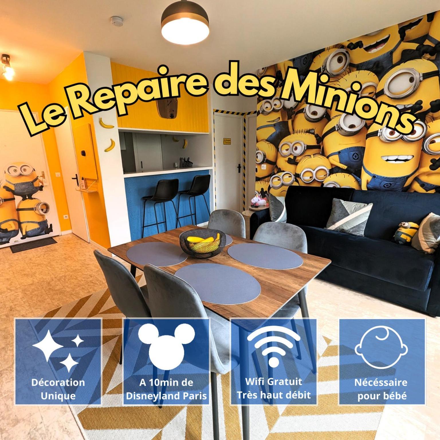 Le Repaire Des Minions - 10' Disney - Familial Байи-Романвилие Екстериор снимка